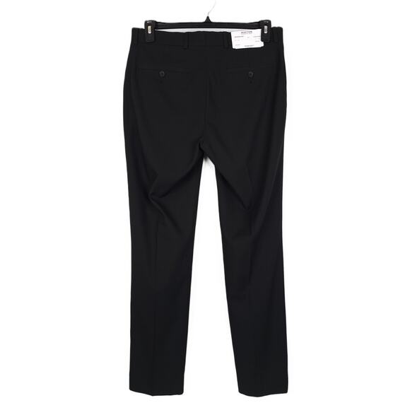 Kenneth Cole Reaction Men's Slim-Fit Stretch Suit Pants Black Solid 33x32 NWT - Picture 3 of 6